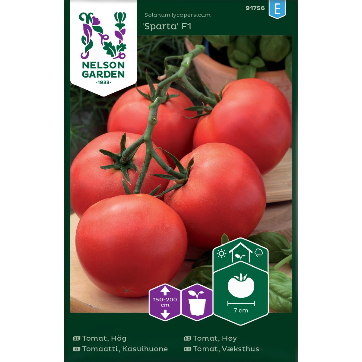 Nelson Garden Tomatfrø, Sparta F1