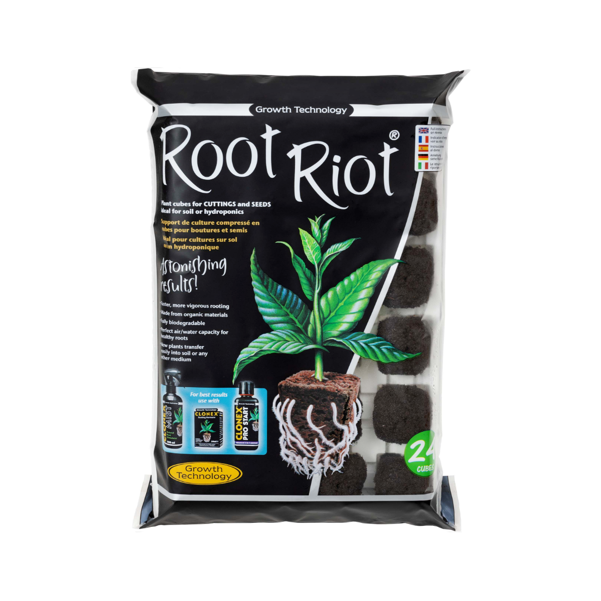 Root Riot Pluggbrett inkl. 24 stk Planteplugger