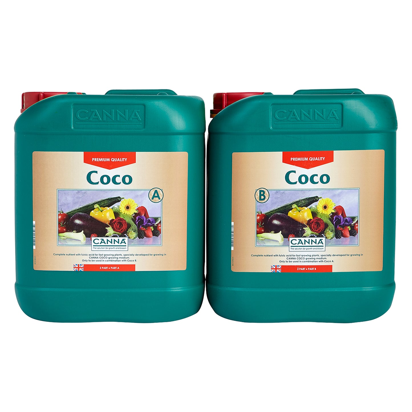 produktbilde av 2 flasker Canna coco blomsternæring 5L