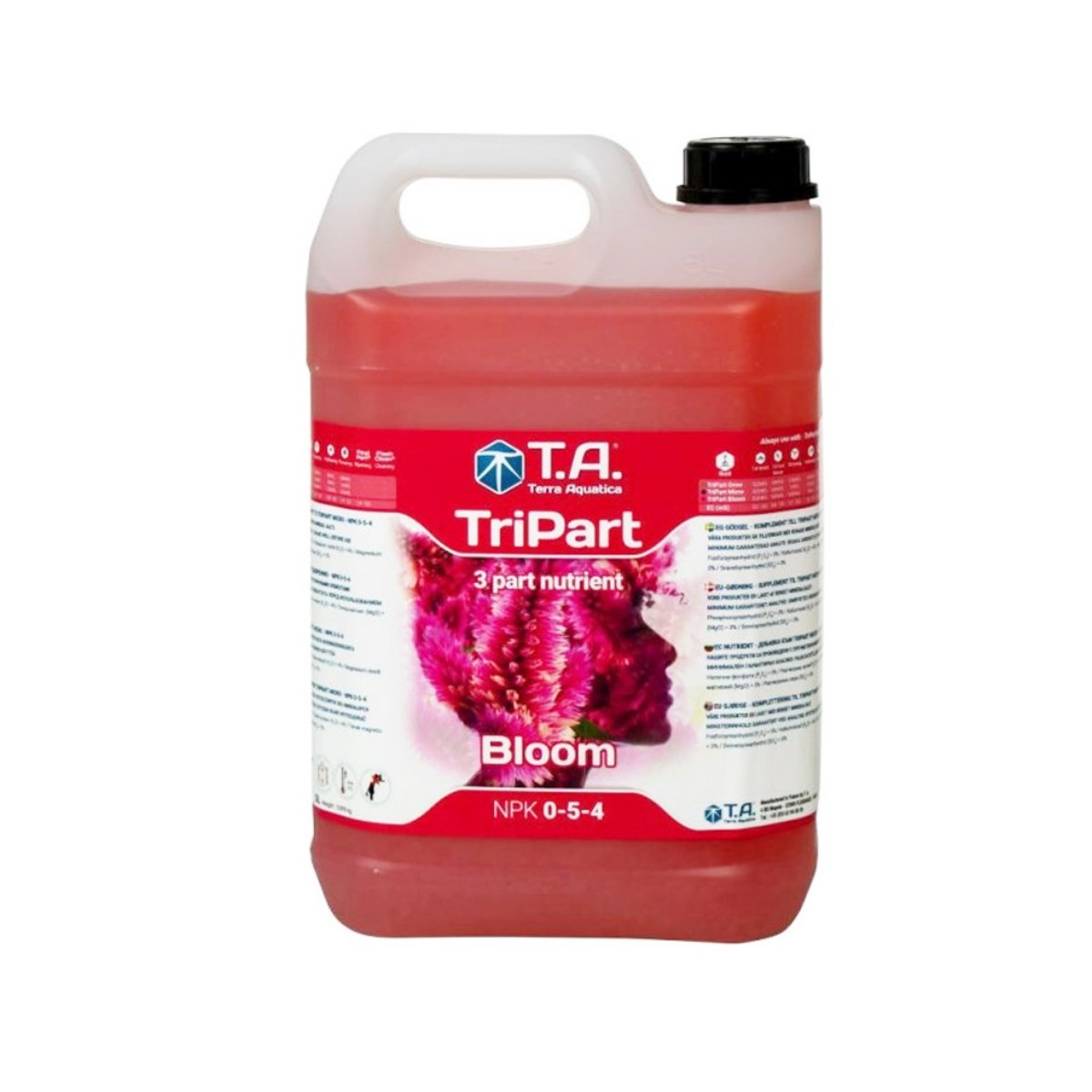 produktbilde av en 5 liter dunk med plantenæring, Terra Aquatica Tripart Bloom NPK