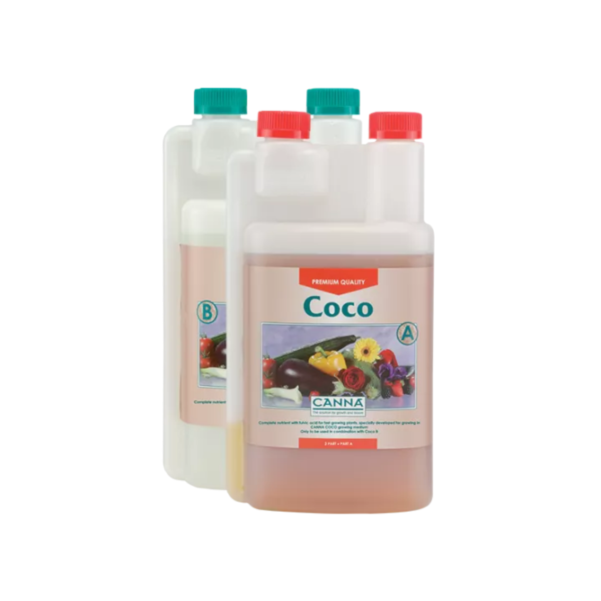 produktbilde av 2 flasker Canna coco blomsternæring